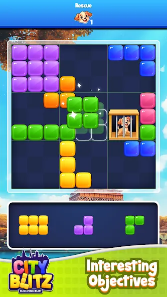 City Blitz-Block Puzzle Blast (Блок Головоломка Кинг)  [МОД Unlimited Money] Screenshot 3