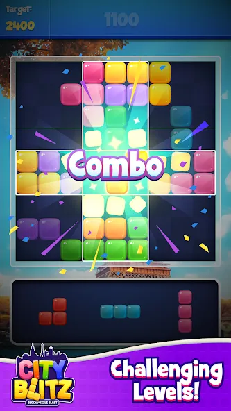 City Blitz-Block Puzzle Blast (Блок Головоломка Кинг)  [МОД Unlimited Money] Screenshot 4