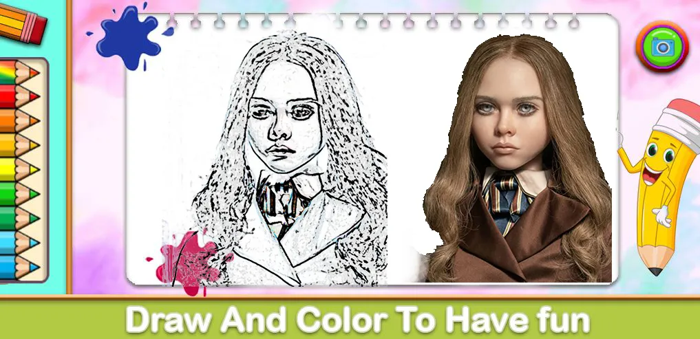 Megan Coloring Game (Меган Колоринг Гейм)  [МОД Меню] Screenshot 1