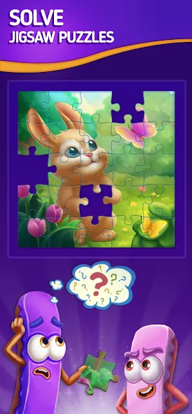 Jigsaw Puzzle by Jolly Battle (Джигсоу Пазл от Джолли Батл)  [МОД Unlimited Money] Screenshot 1