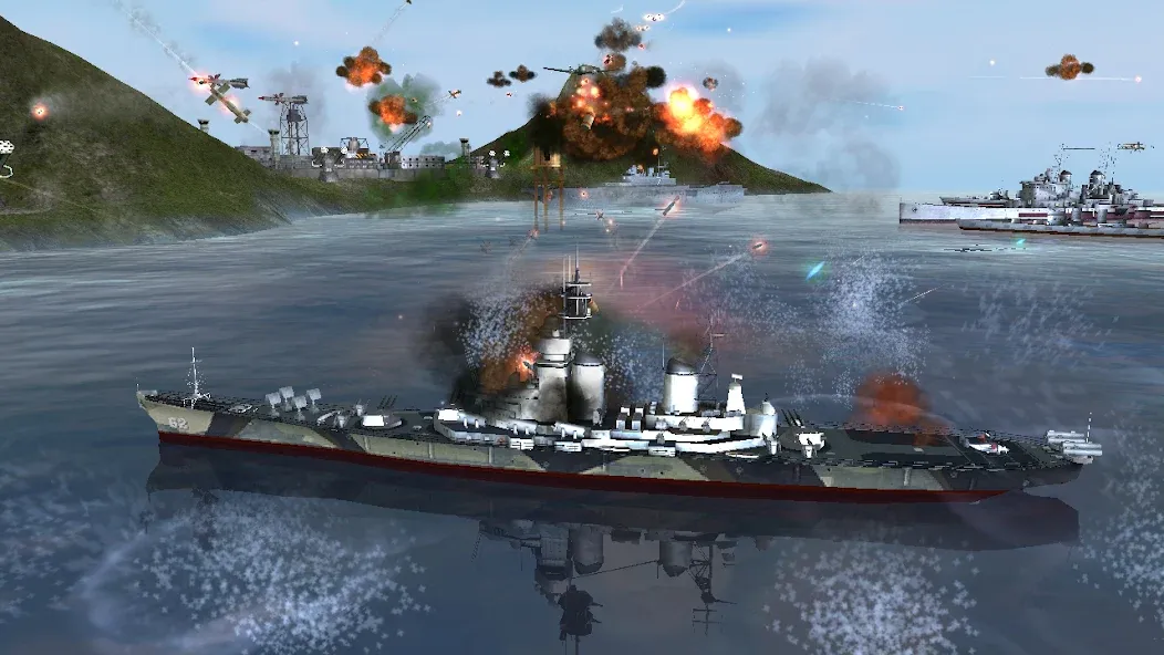 WARSHIP BATTLE:3D World War II  [МОД Все открыто] Screenshot 3