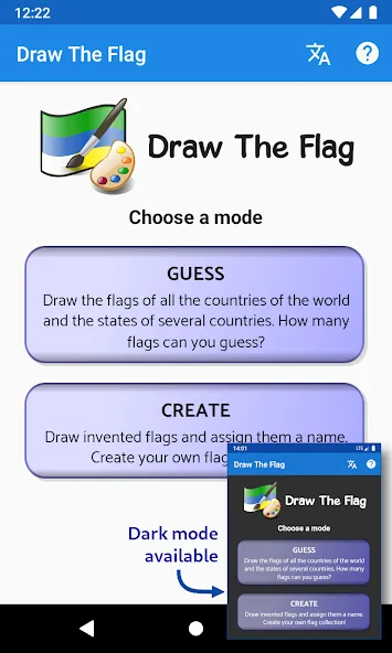 Draw The Flag - Quiz & Maker  [МОД Бесконечные монеты] Screenshot 1