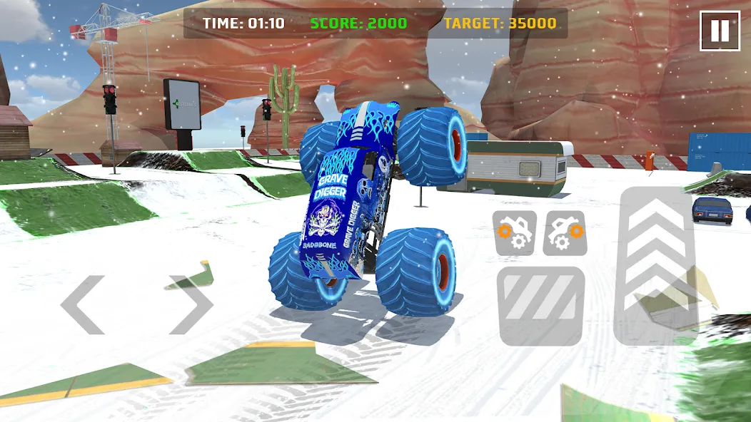 Car Games: Monster Truck Stunt (Монстртрак стант)  [МОД Menu] Screenshot 1