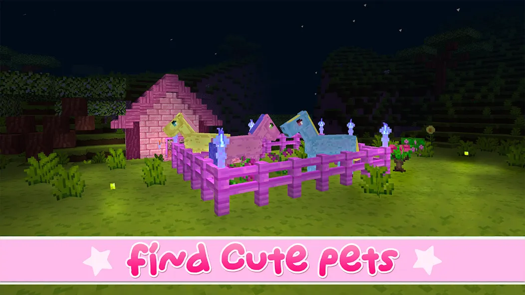 Kawaii World - Craft and Build (Кавайи Ворлд)  [МОД Mega Pack] Screenshot 1