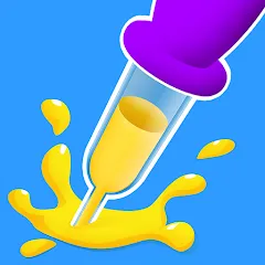 Взломанная Paint Dropper: draw puzzle (Пэйнт Дроппер)  [МОД Все открыто] - полная версия apk на Андроид