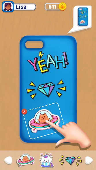 Phone Case DIY Mobile Games  [МОД Много монет] Screenshot 4