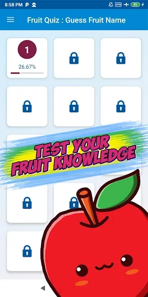 Guess the fruit name game  [МОД Все открыто] Screenshot 2