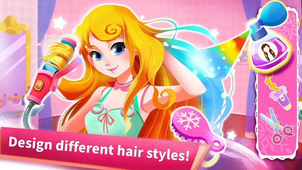 Little Panda: Princess Salon  [МОД Unlimited Money] Screenshot 3