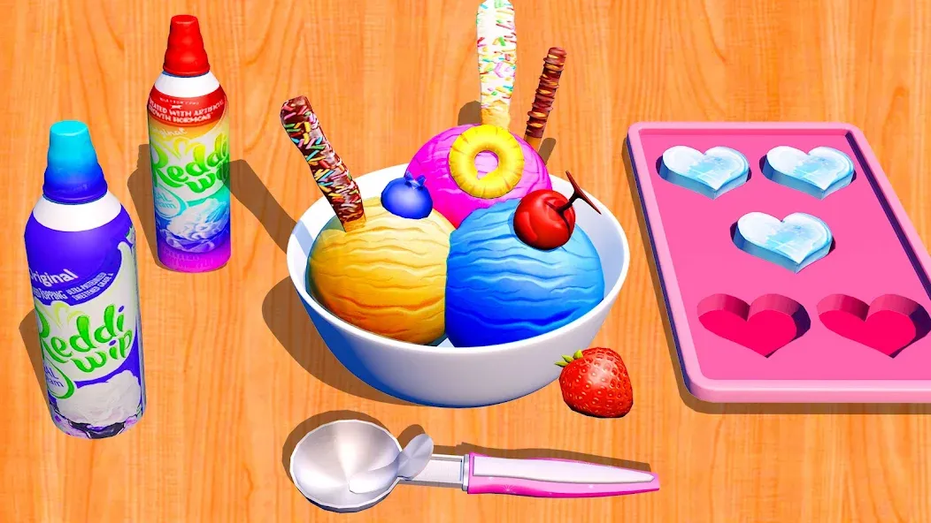 Ice Cream Games: Rainbow Maker (Айс Крем Геймс)  [МОД Много монет] Screenshot 1