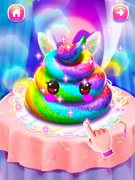 Girl Games: Unicorn Cooking  [МОД Много монет] Screenshot 4