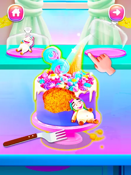 Girl Games: Unicorn Cooking  [МОД Много монет] Screenshot 5