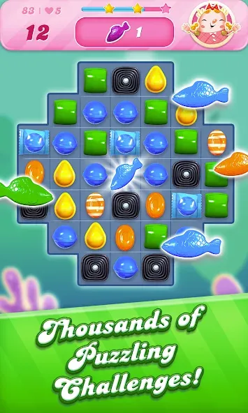 Candy Crush Saga (Кенди Краш Сага)  [МОД Mega Pack] Screenshot 3