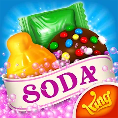 Взлом Candy Crush Soda Saga (Кенди Краш Сода Сага)  [МОД Бесконечные монеты] - полная версия apk на Андроид