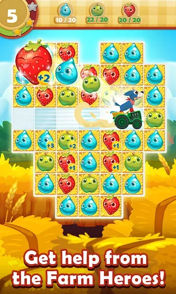 Farm Heroes Saga (Фарм Хероус Сага)  [МОД Меню] Screenshot 3