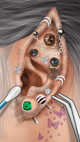 Ear Salon ASMR Ear Wax& Tattoo (АСМР)  [МОД Много монет] Screenshot 3