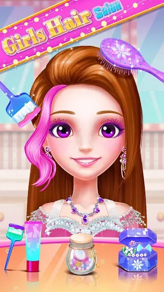 Girls Hair Salon  [МОД Mega Pack] Screenshot 4