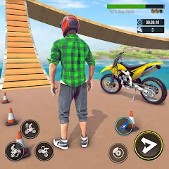 Взломанная Bike Stunt : Motorcycle Game  [МОД Unlocked] - стабильная версия apk на Андроид