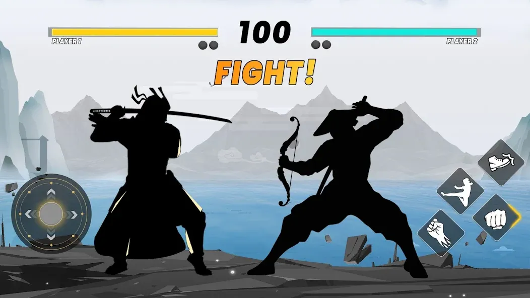 Sword Shadow Fighting Game 3D  [МОД Mega Pack] Screenshot 1