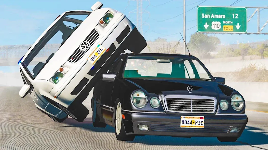 Realistic Car Crash Simulator (Реалистичный симулятор автокатастроф)  [МОД Mega Pack] Screenshot 2