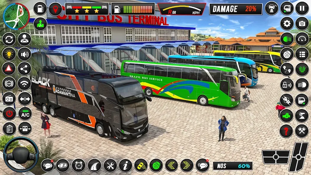 City Coach Bus Driver Games 3D  [МОД Unlimited Money] Screenshot 1