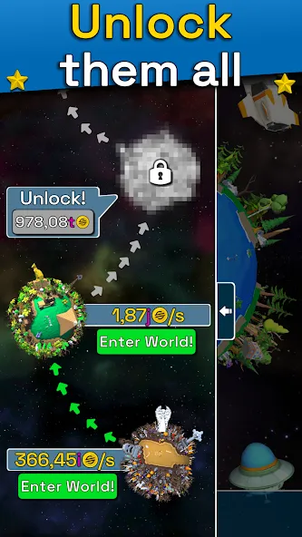 Planet Evolution: Idle Clicker (Планета Эволюция)  [МОД Много монет] Screenshot 5