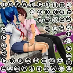 Взлом Anime High School Girl Life 24 (Аниме жизнь школьной девушки 24)  [МОД Menu] - стабильная версия apk на Андроид