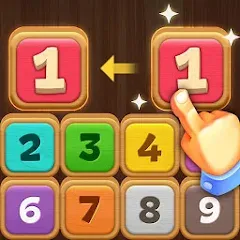 Скачать взломанную Merge Wood: Block Puzzle (Мерж Вуд)  [МОД Mega Pack] - последняя версия apk на Андроид