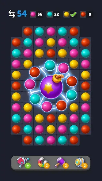 Bubble Link - Connect & Match (Бабл Линк)  [МОД Бесконечные деньги] Screenshot 2