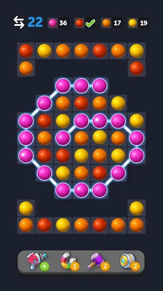 Bubble Link - Connect & Match (Бабл Линк)  [МОД Бесконечные деньги] Screenshot 5