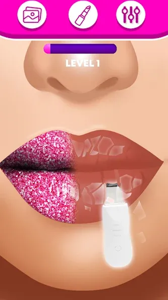 Lip Art Makeup Beauty Game  [МОД Много денег] Screenshot 5