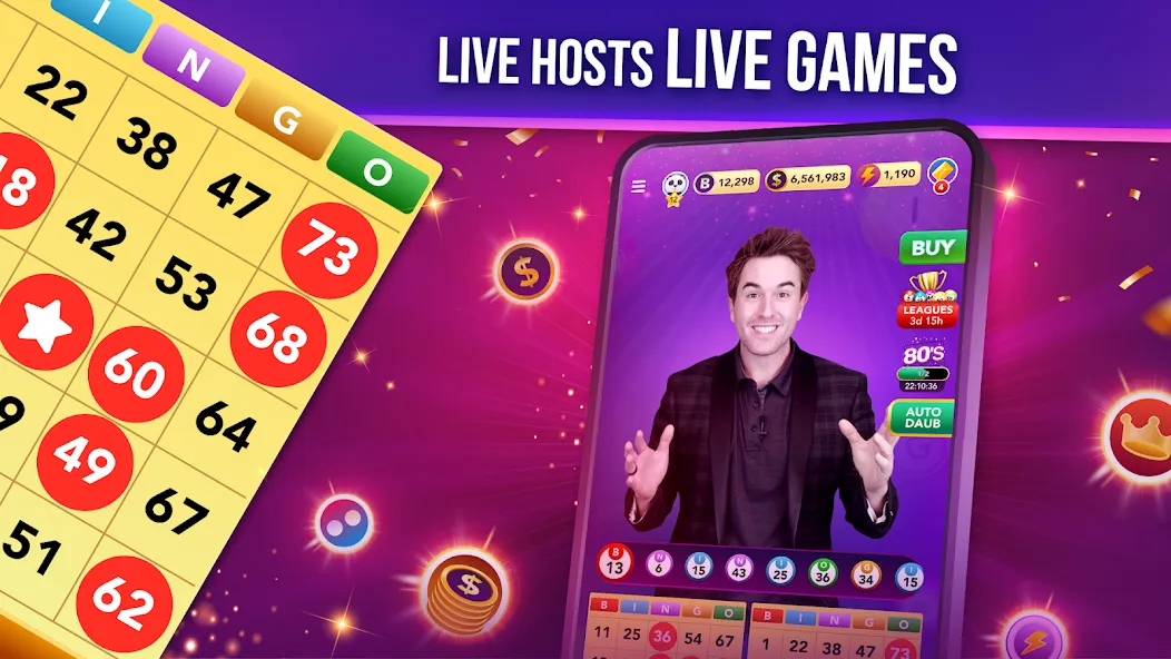 Live Play Bingo: Real Hosts (Лайв Плей Бинго)  [МОД Меню] Screenshot 2