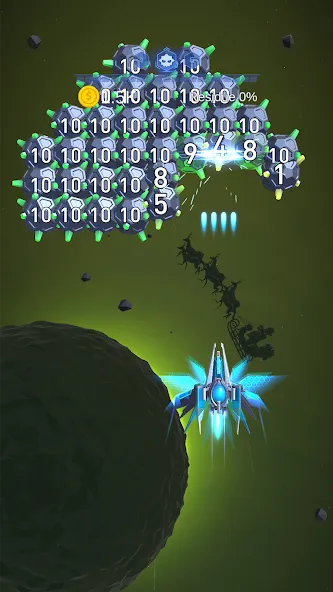 Dust Settle 3D - Galaxy Attack (Даст Сеттл 3Д)  [МОД Menu] Screenshot 2