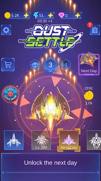 Dust Settle 3D - Galaxy Attack (Даст Сеттл 3Д)  [МОД Menu] Screenshot 4