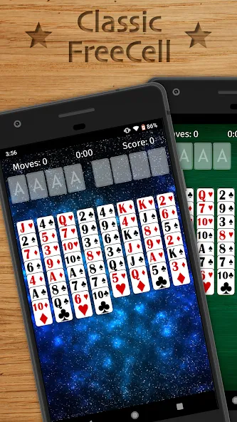 FreeCell Solitaire Classic (Фрисел Солитер Классик)  [МОД Меню] Screenshot 1