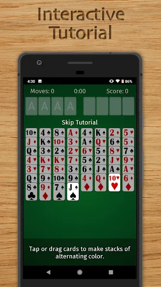 FreeCell Solitaire Classic (Фрисел Солитер Классик)  [МОД Меню] Screenshot 5