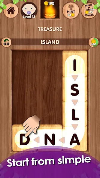 Falling Word Games - Addictive (Фоллинг Уорд Геймс)  [МОД Много монет] Screenshot 3