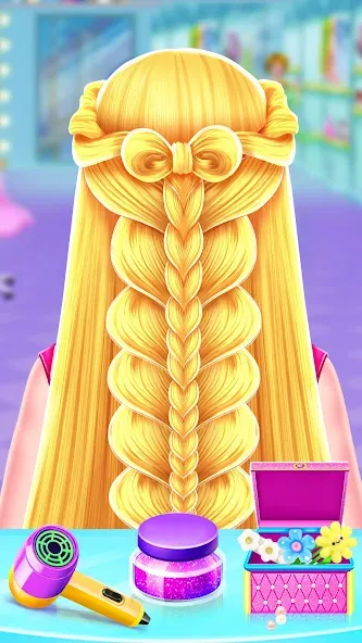 Braided Hair Salon Girls Games  [МОД Menu] Screenshot 1