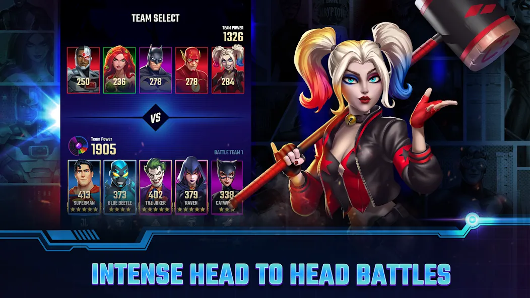 DC Heroes & Villains: Match 3  [МОД Unlocked] Screenshot 2