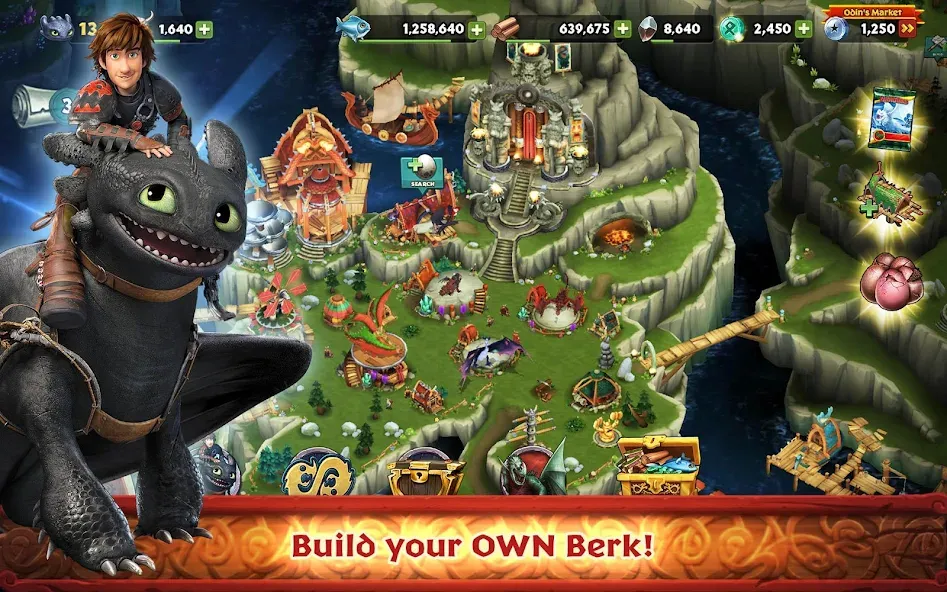 Dragons: Rise of Berk (Драгонс)  [МОД Menu] Screenshot 1