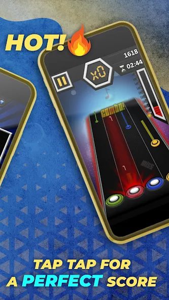 Guitar Hero Mobile: Music Game (Гитар Хиро Мобайл)  [МОД Бесконечные монеты] Screenshot 3