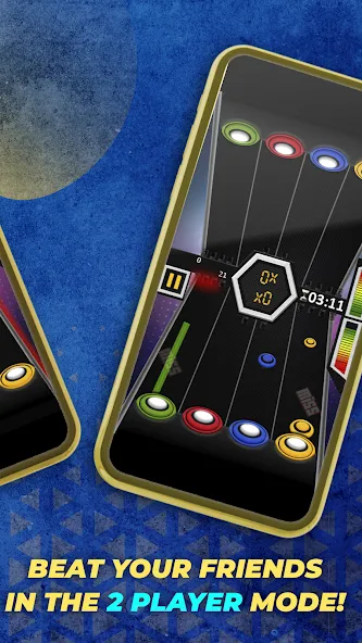 Guitar Hero Mobile: Music Game (Гитар Хиро Мобайл)  [МОД Бесконечные монеты] Screenshot 4