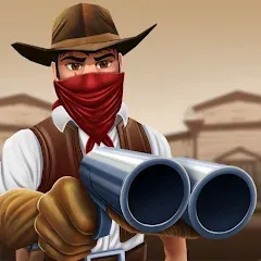 Скачать взломанную West Cowboy Western Polygon  [МОД Unlocked] - полная версия apk на Андроид