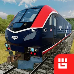 Взломанная Train Simulator PRO USA (Трейн Симулятор ПРО США)  [МОД Много монет] - последняя версия apk на Андроид