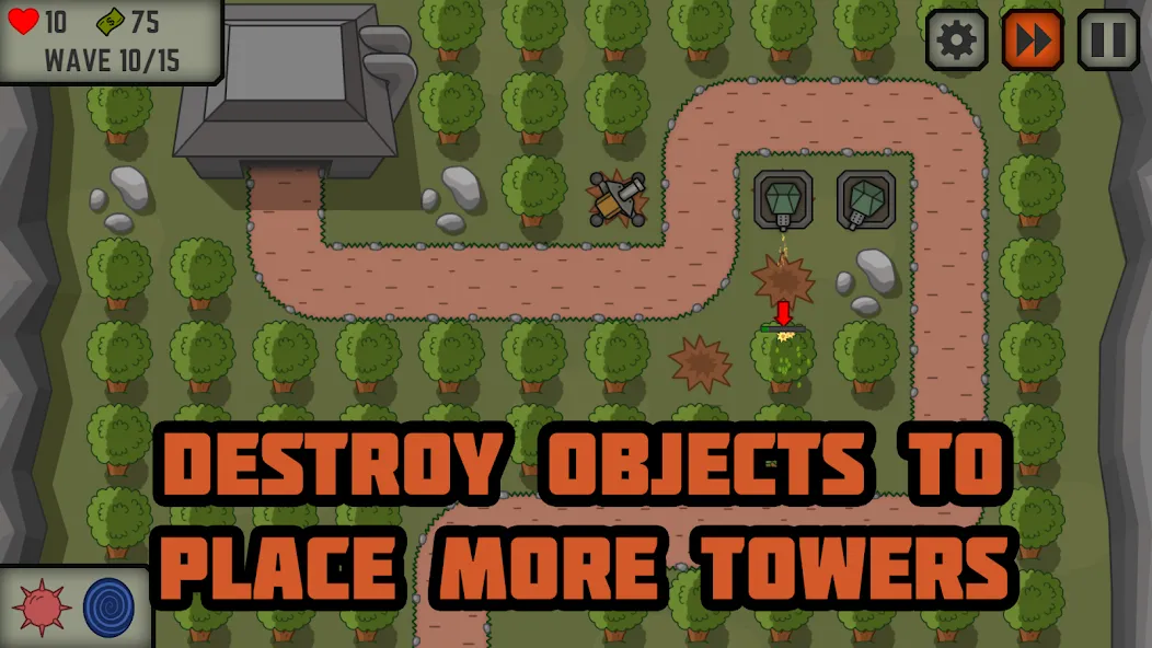 Tactical War: Tower Defense  [МОД Много монет] Screenshot 4