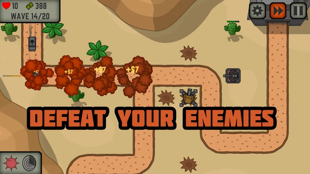 Tactical War: Tower Defense  [МОД Много монет] Screenshot 5