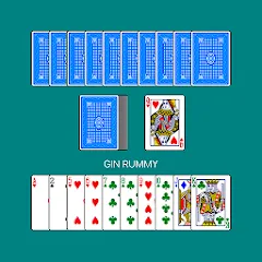 Взломанная Gin Rummy (Джин Рамми)  [МОД Unlimited Money] - последняя версия apk на Андроид