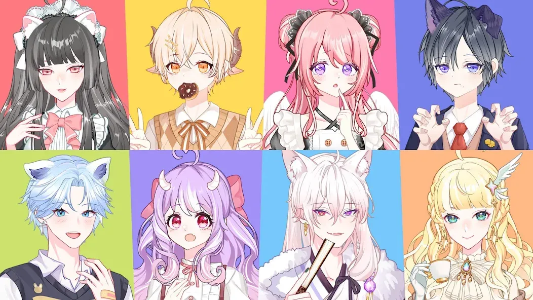 Anime Avatar Maker 2 (Аниме Аватар Мейкер 2)  [МОД Много денег] Screenshot 1