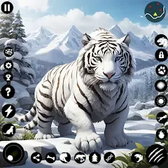 Скачать взломанную Arctic White Tiger Family Sim  [МОД Много монет] - полная версия apk на Андроид