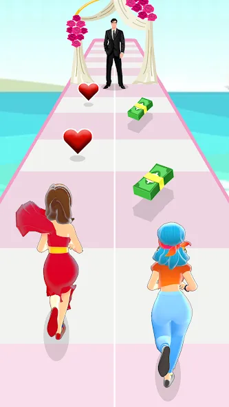 Girl Run 3D - Fun Running Game (девушка бежит)  [МОД Все открыто] Screenshot 2