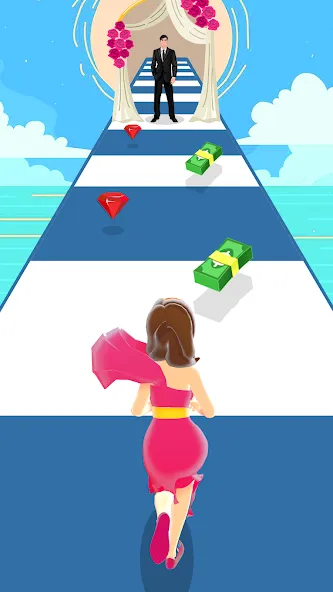 Girl Run 3D - Fun Running Game (девушка бежит)  [МОД Все открыто] Screenshot 4